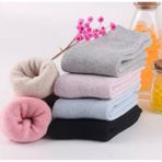 Karayel Çorap Kadın Kışlık Pamuklu Kalın Havlu Çorap Isı Emici Soft Renkler 6'çift - Asorti - 35 - 40