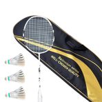 Karbon Fiber 4U Badminton Raket Seti, 3 Shuttlecocks, Kavrama Bandı ve Taşıma Çantası ile Komple Eğitim Kiti