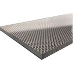 Karbon Fiber Tüpler, 400x500mm 3K Saf Karbon Fiber Levha Levha Yüksek Mukavemetli Düz Dimi Örgü Karbon Kurulu Paneli, Havacılık Modeli Uçak Karbonlar Elyaf Kurulu 1 adet (0.5mm düz mat)