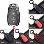 Karbon Kırmızısı Chevrolet Malibu Equinox Cruze Camaro Aksesuarları Için Abs Karbon Fiber Araba Akıllı Anahtar Kılıfı Kapak Case (Yurt Dışından) - 1