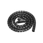 Karbonplast 25 mm Spiral Siyah 5,0 Metre Kablo Koruyucu ve Düzenleyici