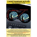 Karbonsoft Araç Içi Aksesuar 2 Li Araba Kişiye Özel Bardak Altlıkları karbonNM497