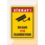 Karbonsoft Iş Güvenliği Bu Bölge Kamera Ile Izlenmektedir Levhası - 15 x 20 - Beyaz