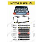 karbonsoft Motor Plakalık 1 Adet Takmatik Motosiklet Plakalık Kişiye Özel Plakalık