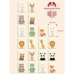 Karbonsoft Zeka Kartları Ahşap Eğitici Hafıza Eşleştirme Oyunu Sevimli Hayvanlar Puzzle Oyuncak ( 5,5 X 7,5 Cm)