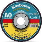 Karbosan 180 mm 60 Alüminyum Oksit Flap Disk Zımpara