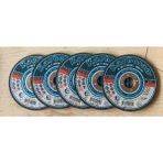 Karbosan Metal Kesme Diski T41- Düz- Flat x 5 Adet ( Kesme Taşı Ölçüleri : 115x3.0x22.23 ) - Siyah