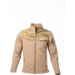 Karcamp 5 Cepli Cep Kapaklı Unisex Softshell Polar Mont Ceket Bej