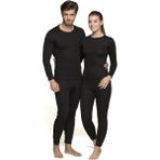 Karcamp Feelline Termal Tayt Termal Içlik Alt Üst Içlik Unisex Tayt Termal Tayt Takımı - Siyah - S - M