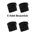 Karcamp Unisex 4'Lü Çok Amaçlı Kışlık Polar Boyunluk-Bere
