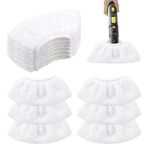 Karcher Buharlı Temizleyici için 12 Parça Mikrofiber Bez Kapakları, Yıkanabilir Yedek Pedler, SC2 SC3 SC4 SC5 EasyFix ile Uyumlu Dayanıklı Havlu Paspas Pedleri, Elde Taşınabilir Nozul Temizleme