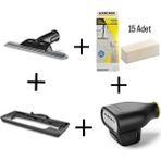 Karcher Cam ve halı temizleme seti, buharlı aparat, 15'li pratik kullanım - DL - Bej