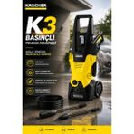 Karcher K3 Basınçlı Yıkama Makinesi 120 Bar 1600W Güçlü Motor 6 Metre Hortum Vario Power Jet ve Kir Sökücü Nozullu Bahçe Araç Yıkama Set