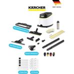 Karcher Kärcher Mutfak Banyo ve Sert Zeminler Için Kolay Temizlik Sc 3 Deluxe Buharlı Temizlik Makinesi,ocaklar, Davlumbazlar ve Derzle Için Çeşitli Aksesuarlar Yer Alır. - Beyaz