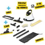Karcher Kärcher Sc 2 Deluxe Plus Buharlı Temizlik Makinesi 1500W Cam Halı Başlığı Dahil Beyaz - Sarı - Siyah