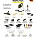 Karcher Mutfak Banyo ve Sert Zeminler Için Kolay Temizlik Sc 3 Deluxe Buharlı Temizlik Makinesi,ocaklar, Davlumbazlar ve Derzle Için Çeşitli Aksesuarlar Yer Alır.