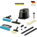 Karcher Sc 3 Deluxe Easyfix Lite Set 1900W 3.5 Bar Hızlı Isınan Buharlı Temizlik Makinesi - LED Göstergeli Sürekli Doldurulabilir Su Tankı Kimyasalsız %99.99 Bakteri Öldürücü Etkili - Beyaz