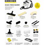 Karcher Sc 5 Easyfix Iron Full Pack Temizlik Sınıfının En Güçlü Buharlı Temizleyicisi-Sertleşmiş Kurumuş Kirleri, Buhar Gücüyle Kolayca Söker
