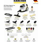 Karcher Sc 5 Easyfix Iron Life Pack Temizlik Sınıfının En Güçlü Buharlı Temizleyicisi-Easyfix Zemin Başlığı & Vapohydro Fonksiyonu