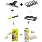 Karcher Sc1 Sc2 Sc3 Sc4 Sc5 Cam Temizleme Aparatı+Derz Başlığı+2 El Aparatı+Halı BAŞLIĞI+15LI Bez+Zemin Bezi - adet