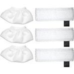 Karcher Sc2 / Sc3 / Sc4 / Sc5 Paspas Bezi Aksesuarları Için 6 Paket Bez Seti Paspas Pedlerinin Değiştirilmesi (3 Bez Nozul Kapakları 3 Mikrofiber