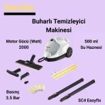 Karcher Sc4 Easyfix Buharlı Temizleyici Makinesi + Kiwi Kmx-3608 200 W Mikser Hediye
