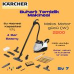 Karcher Sv 7 Buharlı Temizlik Makinesi - Beyaz - Siyah
