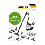 Karcher Sv7 Elektrikli Süpürge Buharlı Temizleyici 2200W 4 Bar HEPA Filtreli Cam Halı Sert Zemin Mobilya Kimyasalsız Hijyenik Profesyonel Ev Tipi Yüksek Basınçlı Buhar Temizlik Makinesi Garantili