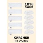 Karcher Uyumlu Easyfix 10'lu Mop Bezi Takımı Sc1 / Sc2 / Sc3 / Sc4 / Sc5