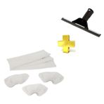 Karcher Uyumlu Sc1,sc2,sc3 Buharlı Süpürge Cam Silme Aparatı Ve Mikrofiber Bez Seti 1 Set