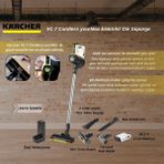 Karcher Vc 7 Cordless Yourmax Elektrikli Dik Süpürge - Beyaz - Siyah