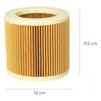 Karcher Wd2 / Wd3 Elektrik Süpürgesi Silindirik Filtre - HF099.02, 6.414-552.0 - 1 Adet