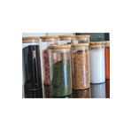 Karçiçeği Home 6'lı Bambu Kapaklı 200 Ml Baharatlık Seti