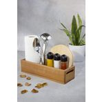 Karçiçeği Home Çok Amaçlı Ahşap Kutu & Ekmeklik & Düzenleyici & Meyvelik & Çerezlik & Banyo Düzenleyicisi