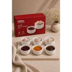 Karçiçeği Home Güral 6’lı Porselen Mini Sosluk ve Lokumluk Kase Seti 6 cm