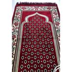 Kardelen Bordo Velür Kadife Namaz Seccadesi