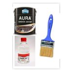 kardelen boya Kardelen Sentetik Beyaz Yağlı(AHŞAP-DEMİR-METAL) Boya 3kg - 0.5 Lt Tiner Ve 3 No Fırça