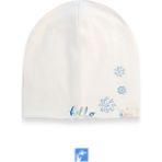 Kardelen Butik Denizli Cotton Çift Kat Kız Çocuk Penye Bere ( 4-8 Yaş ) - 4 - 8 Yaş - Açık Krem