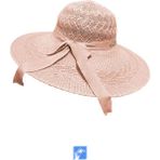 Kardelen Butik Denizli Kadınlar Için Merserize Plaj Şapka ( 56-58 cm ) - 56 - 58 cm - Yavru Ağzı