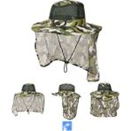 Kardelen Butik Denizli Rüzgar Geçirmez Kamuflaj Dağcı Şapka 56-58 cm - Beyaz - 56 - 58 cm