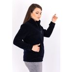 Kardelen Butik Ümraniye Kadın Lacivert Polar Hırka
