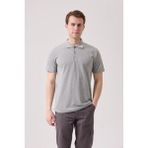 Kardelen İş Elbiseleri Herba Polo Yaka T-Shirt - Pamuklu, Nefes Alabilir, Klasik ve Rahat Kesim - Gri Melanj - XS