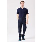 Kardelen İş Elbiseleri Tulipa Yazlık İş Pantolonu - Hafif ve Dayanıklı - Mavi - 2XL