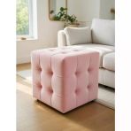 Kardelen Kare Açık Pembe Puf