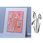 Kardelen kart yapımı için ölür Çiçek Metal kesme DIY için ölür Scrapbooking kağıt işçiliği el yapımı el sanatları Scrapbooking malzemeleri kabartma şablon kalıp kesimler yumruk şablon kalıpları sanat
