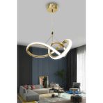 Kardelen Modern Sarkıt LED Avize - 1 - Gold