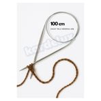 Kardelux Çelik Telli Misinalı Örgü Şişi-Yuvarlak Şiş-100 Cm Uzunluk