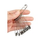 Kardelux Çengelli İğne 12'li Gümüş Renk No:7 (8cm Uzunluk)-Çatal İğne-Kancalı İğne-Firkete