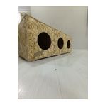 KARDEMİR AHŞAP 3 lü kedi kulübesi kedi yuvası evi 90 x 36 x 30 cm