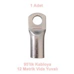 Kardeş Skp-95 95Lik Sıkmalı Kablo Pabucu M-12 (95Mm Papuç)